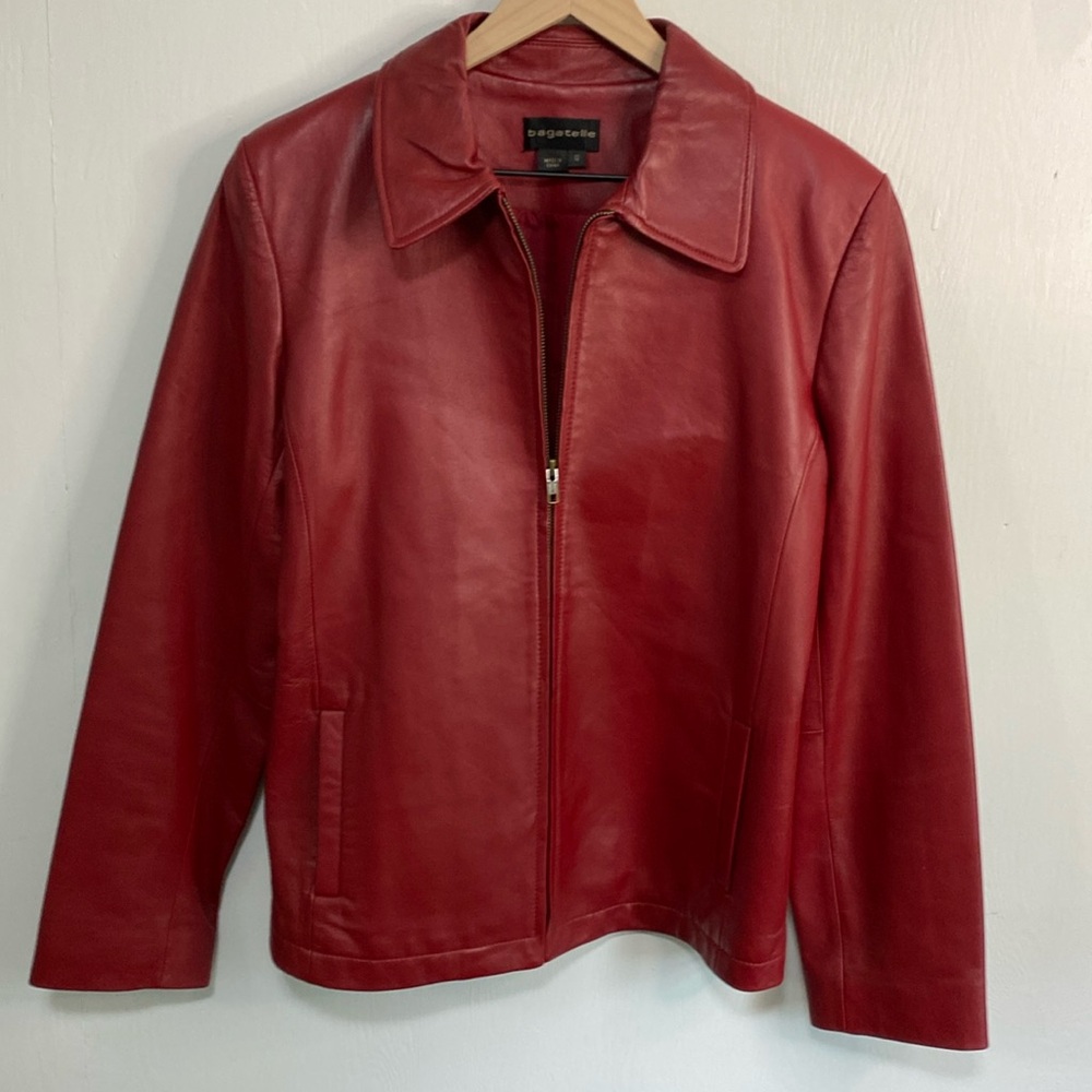 Bagatelle genuine Leather jacket. Sz 12 or Lg